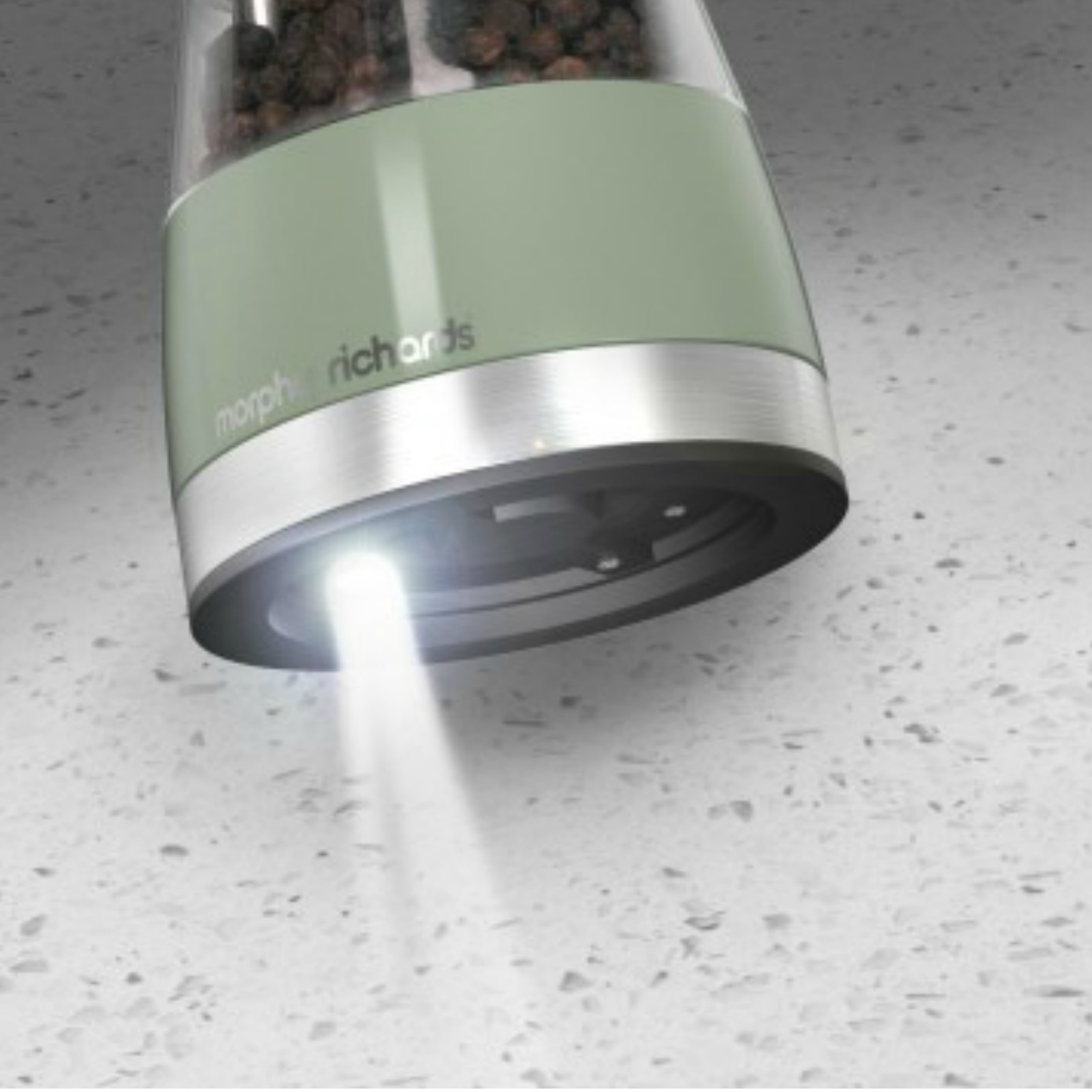 thumbnail image 2 of Morphy Richards 974221 Accents Electronic Salt And Pepper Mill Set – Red & Stainless Steel 2 of 3