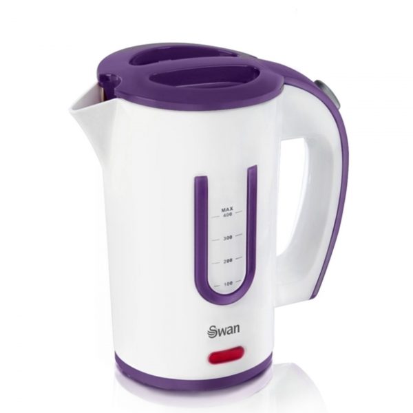 Swan Travel Kettle White and Purple