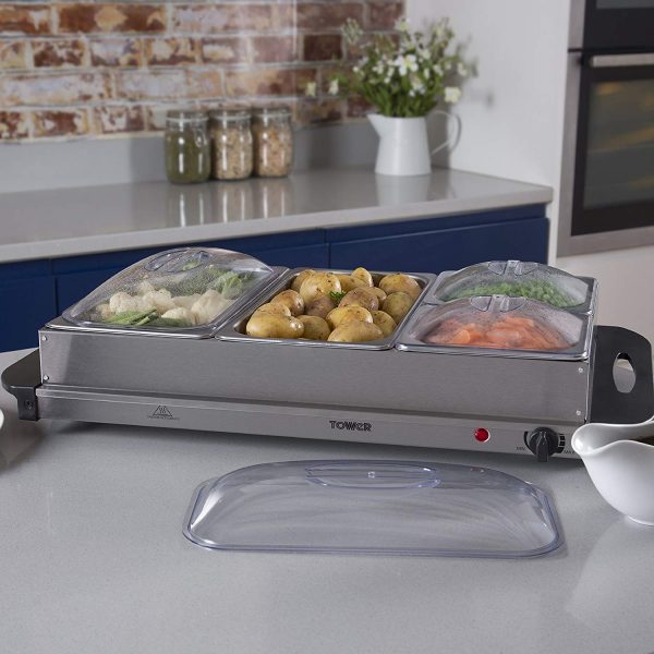 Tower T16016 Four Tray Buffet Server - Image 3