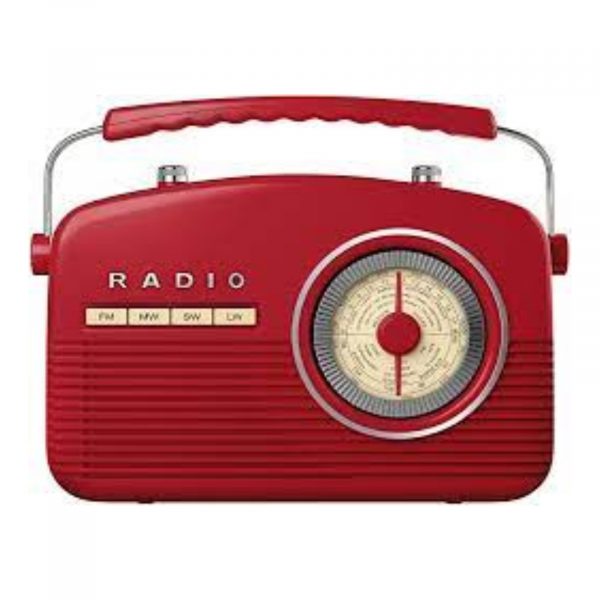 Akai A60010R Portable Band Retro FM Radio 14W Red