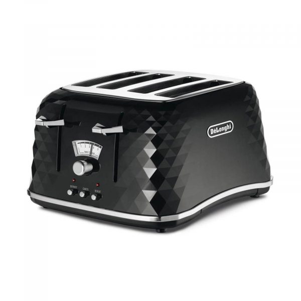 Delonghi CTJ4003BK Brillante Slice Toaster Black