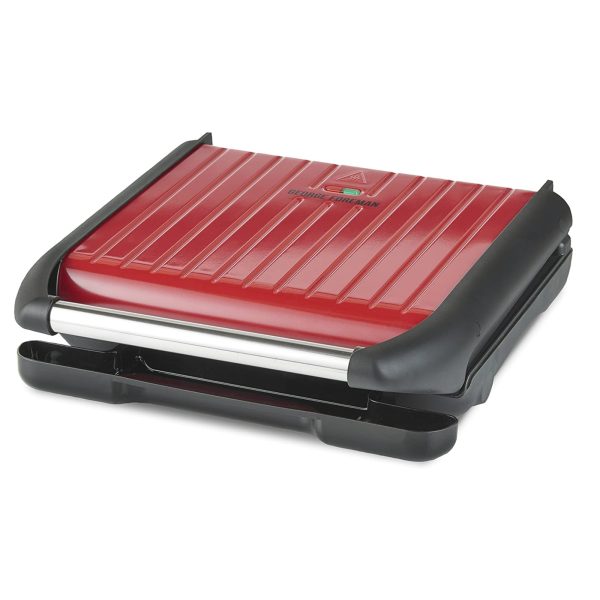George Foreman 25050 Steel Grill Large – Red Brand New