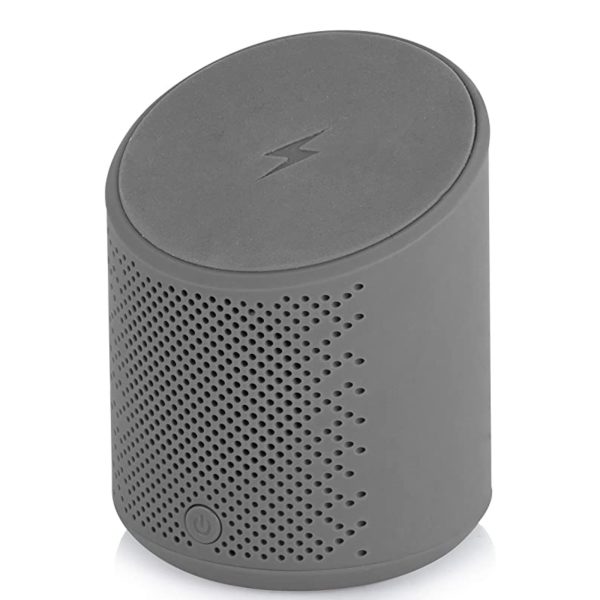 Akai A61052G Bluetooth Speaker With Wireless Phone Charging Grey Brand New