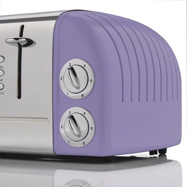 Swan ST34020PURN Retro 4 Slice Toaster Purple Brand New - Image 2