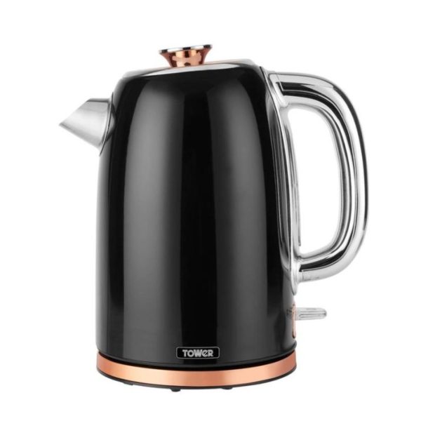 Tower Stainless Steel Kettle Black and Rose Gold