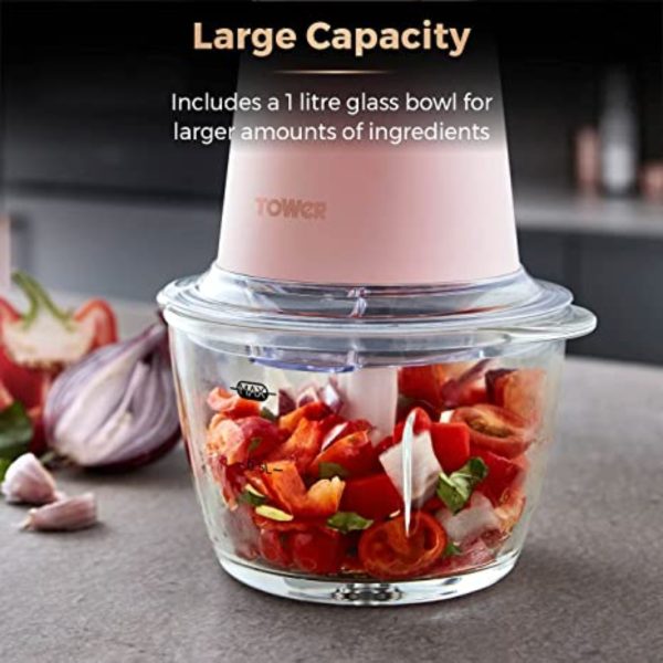 Tower T12058PNK Cavaletto IL Glass Chopper Pink Brand New