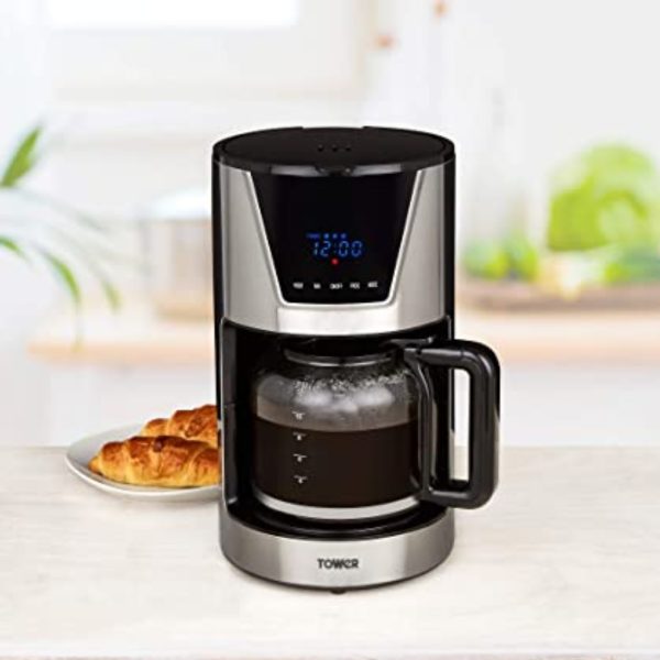 Tower  T13010 900W Digital 1.5L Coffee Maker Brand New - Image 2