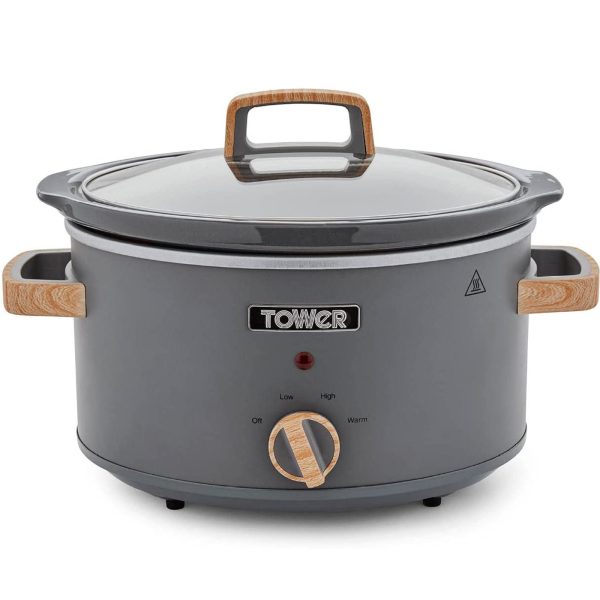 Tower Scandi 3.5L Slow Cooker T16034GRY