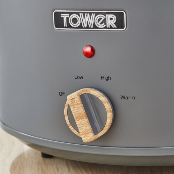 Tower Scandi 3.5L Slow Cooker T16034GRY - Image 2