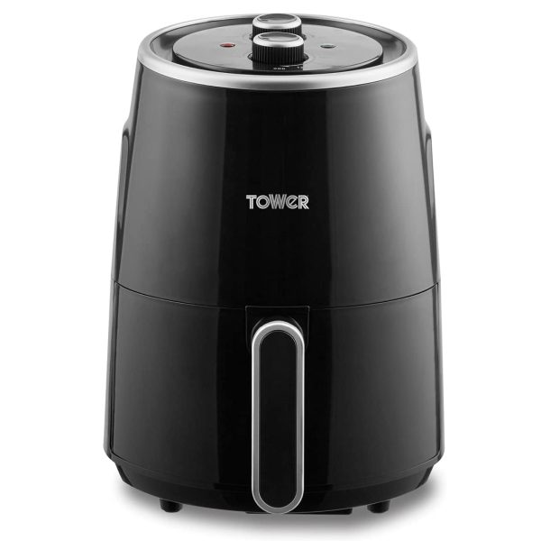 Tower Vortx T17066BLK 1.8 Litre Manual Air Fryer Black Kettle and
