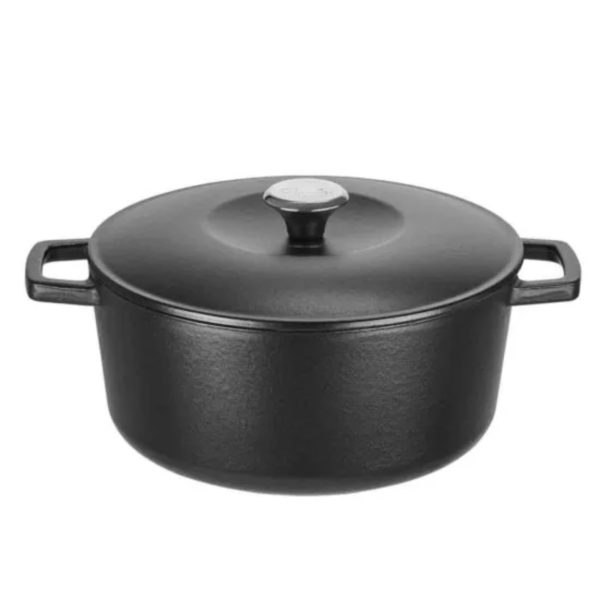 Fissler P506530 Cast Iron Round Casserole Dish With Self Basting Lid 4.2L 24Cm