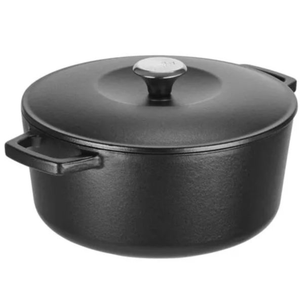 Fissler P506530 Cast Iron Round Casserole Dish With Self Basting Lid 4.2L 24Cm