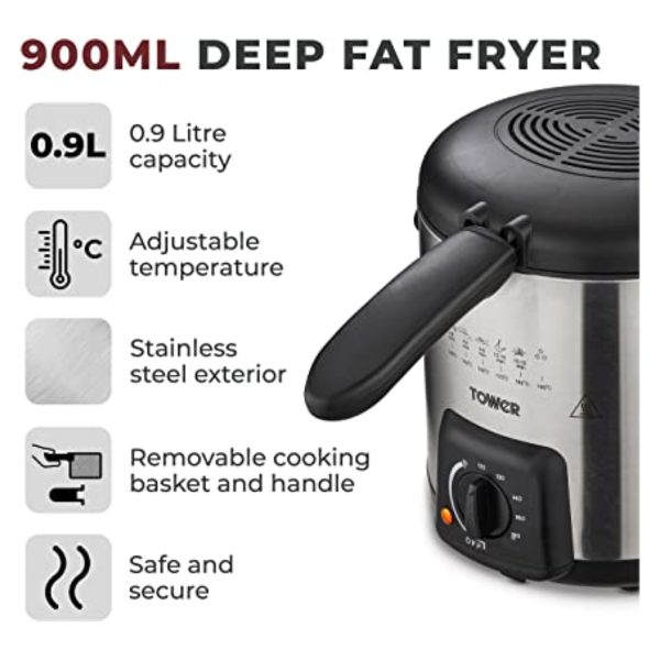 Tower 900ml Deep Fat Fryer T17069