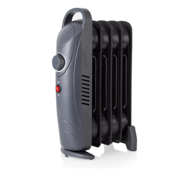 Warmlite WL43002YDT 650W Mini 5 Fin Oil Filled Radiator Black