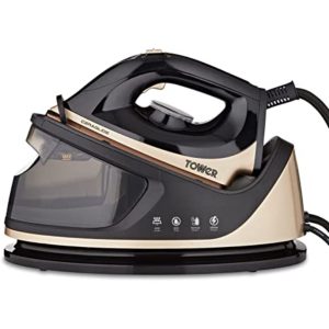 Tower 22023GLD 2700W Steam Generator Iron Black and rose gold steam iron.