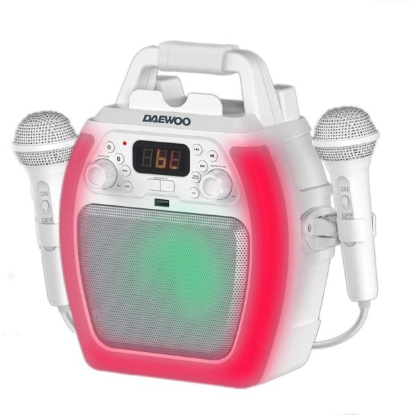 Daewoo AVS1493 Karaoke Machine White Brand New
