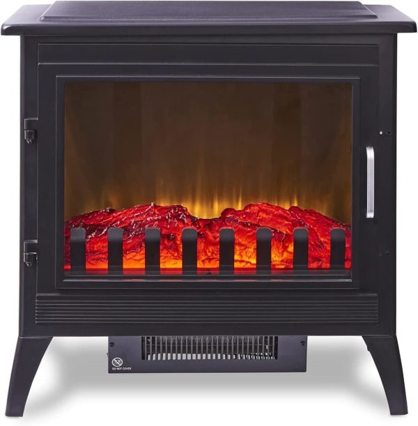 TWO HEAT SETTINGS: High performance 2KW log effect stove with optional heat settings of 1000W and 2000W for maximum comfort by delivering heat quickly