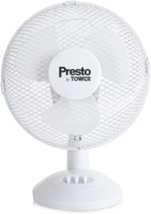 POWERFUL COOLING: This Presto desk fan produces powerful airflow and uses efficient air circulation to rapidly cool down your home, caravan or office