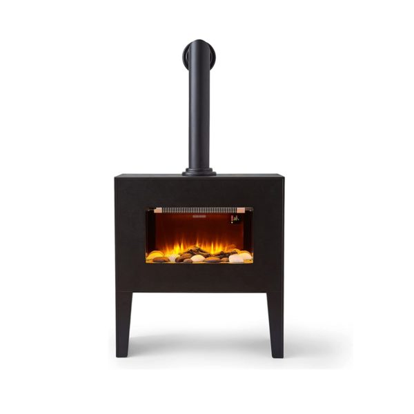 Black And Decker BXFH45007GB 1.8kw Portable Fireplace Black Finish Wooden Cabinet