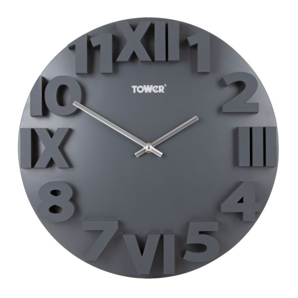 Tower T878504SLT Infinity Stone Slate 35CM Wall Clock