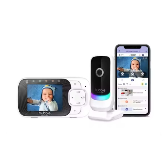 Video baby monitor with night light