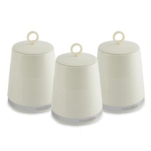 Morphy Richards 976006 Set Of 3 Storage Canister Ivory Cream 3 dune storage canisters