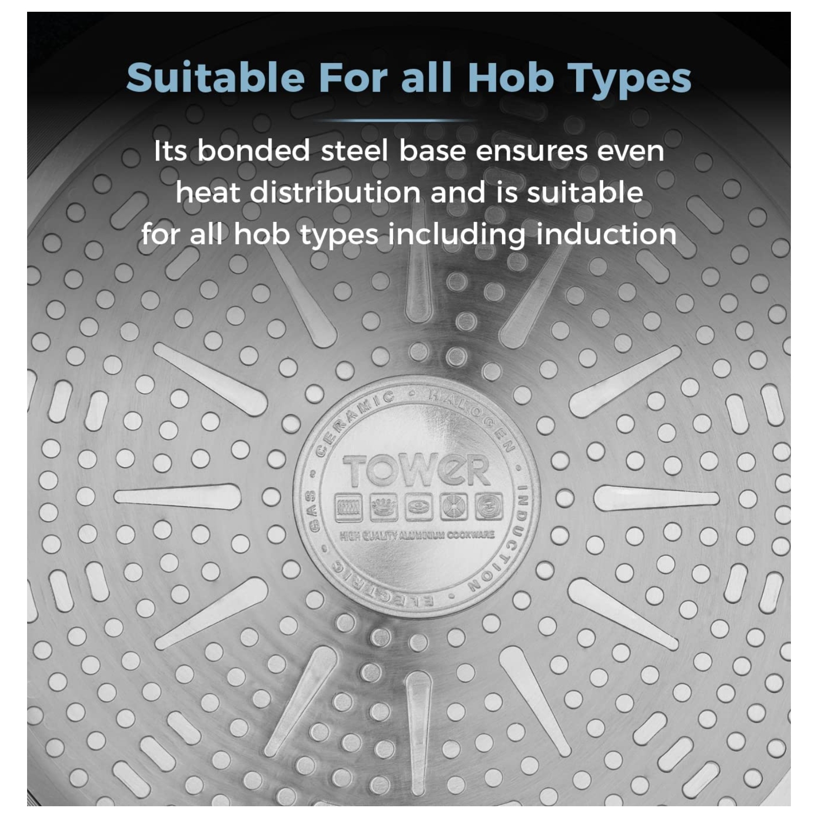 TOWER T800033 FORGED HEAVY GAUGE ALUMINIUM 28CM ULTRA NON STICK MULTI PAN TOWER T800033 FORGED HEAVY GAUGE ALUMINIUM 28CM ULTRA NON STICK MULTI PAN - Image 2