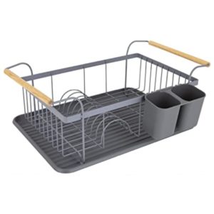 Tower T847009GRY Scandi 9 Plate Dish Rack Grey Dishrack