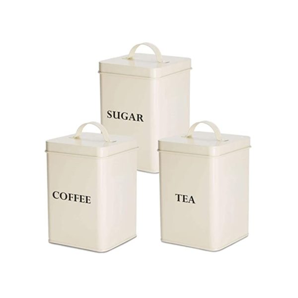 Cream Coffee Sugar Tea Canisters