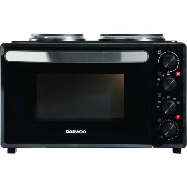 Daewoo SDA1609 32l 3000w electric oven with dual hotplates