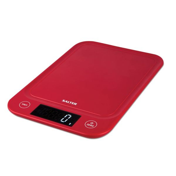 Salter 1067 RDDRA 5 kilo electronic scale Red