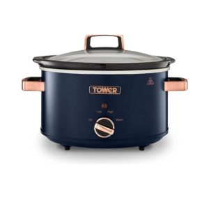 Tower T16042MNB Rose Gold Edition Cavaletto  3.5L Midnight Blue Slow Cooker Tower T16042MNB Rose Gold Edition Cavaletto  3.5L Midnight Blue Slow Cooker