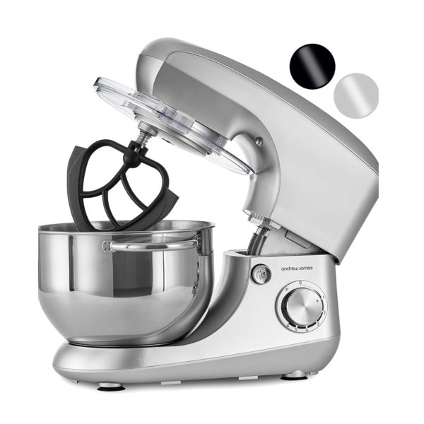 Andrew James Stand Mixer for Baking Food Mixer | 1400W Max | Large 5.5 Litre Bowl 6 Speed Pulse Mode | Kitchen Cake Mixers | Flexi-Beater Dough Hook Balloon...