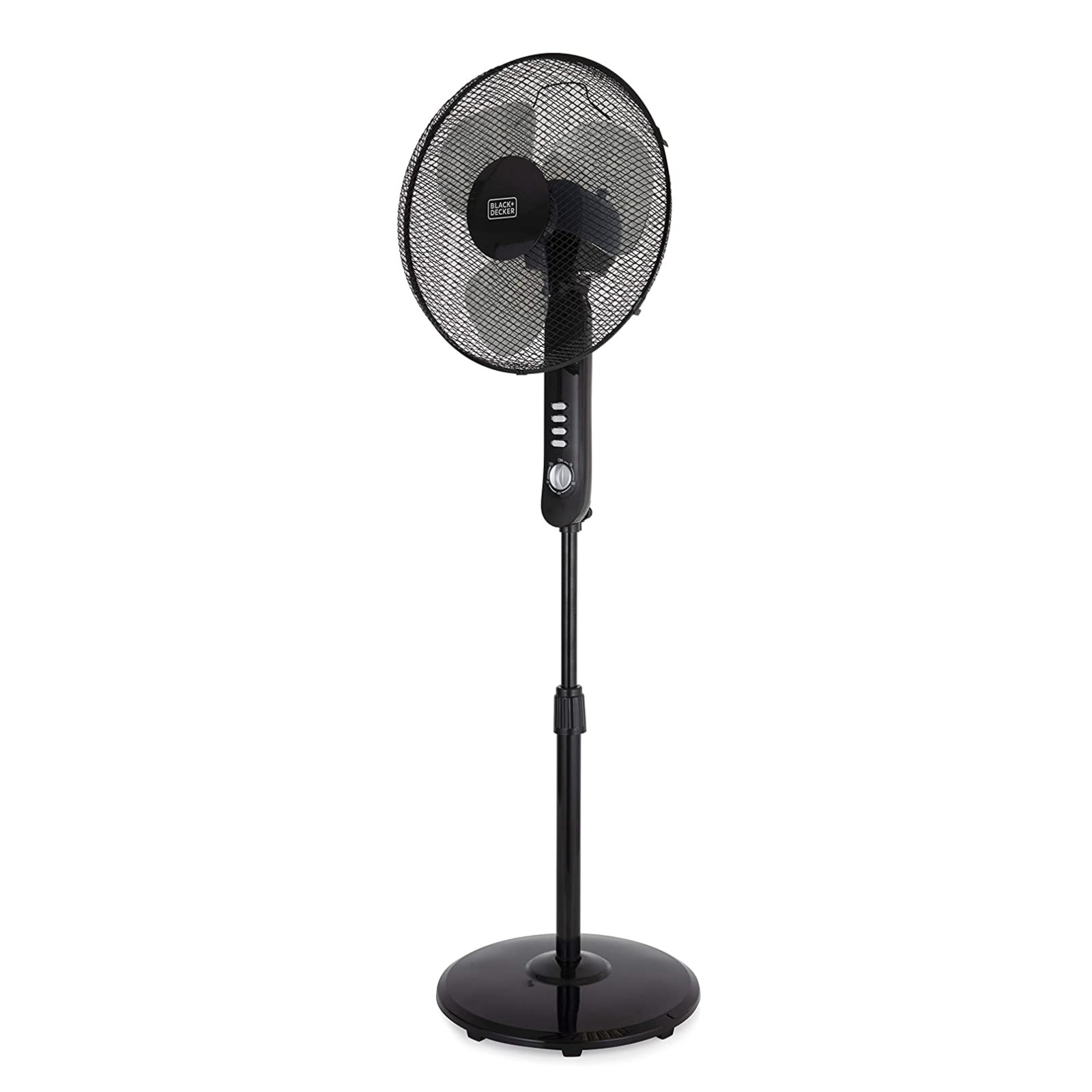 Black pedestool fan
