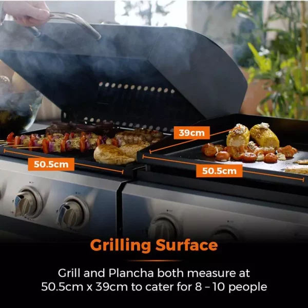 Tower T978544 Goucho Gas BBQ Grill - Image 3