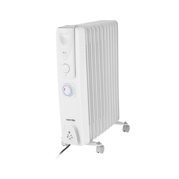 Warmlite WL43005YTW 11 Fin Oil Filled Radiator With Timer White