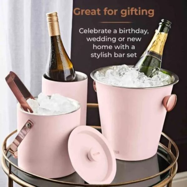 Tower Cavaletto Champagne Bucket, wine cooler,ice bucket pink T879029PNK