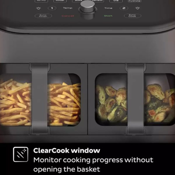 Instant 140-3110-01-UK  8 IN 1 7.6L Vortex Plus Dual Air Fryer Black - Image 2