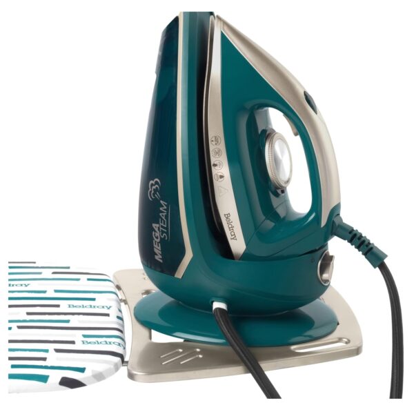 Beldray BEL01483 Mega Steam  Iron  Teal and Gold Edition