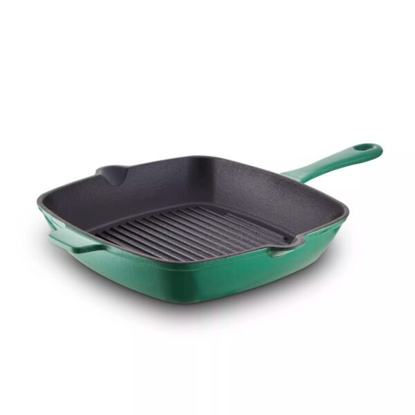 Barbary And Oak BO800256GRN Foundry Cast Iron 26cm Grill Pan Green - Image 2