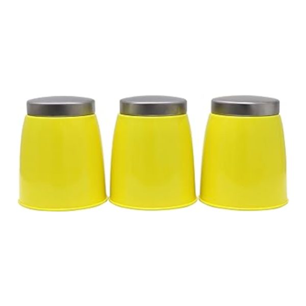 Daewoo 3 Piece Canister Set Soho Yellow