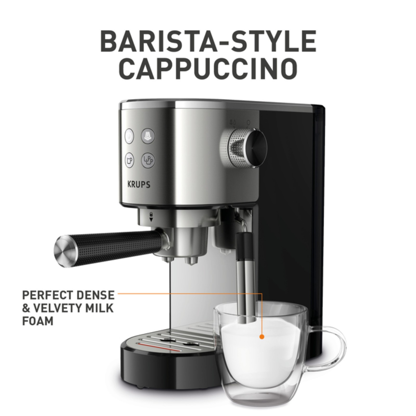 Krups Virtuoso XP442C11 coffee machine Semi automatic espresso