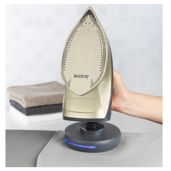 Beldray  BEL01609 2 in 1 Cordless Steam Iron Grey and Gold