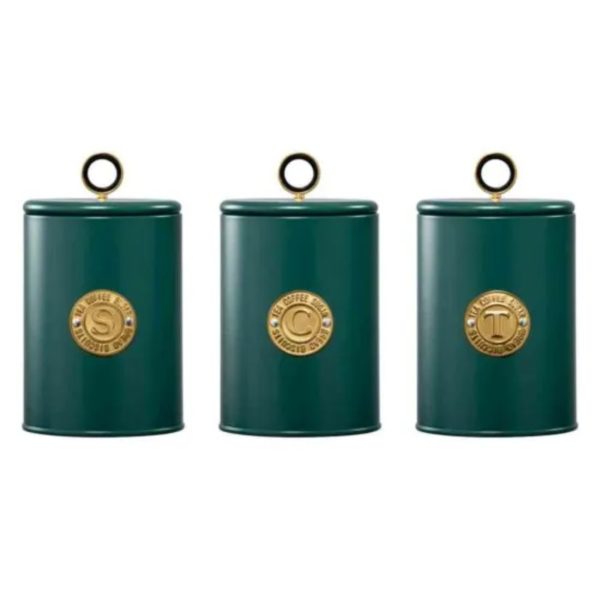 Daewoo Canister Set Metallic Green