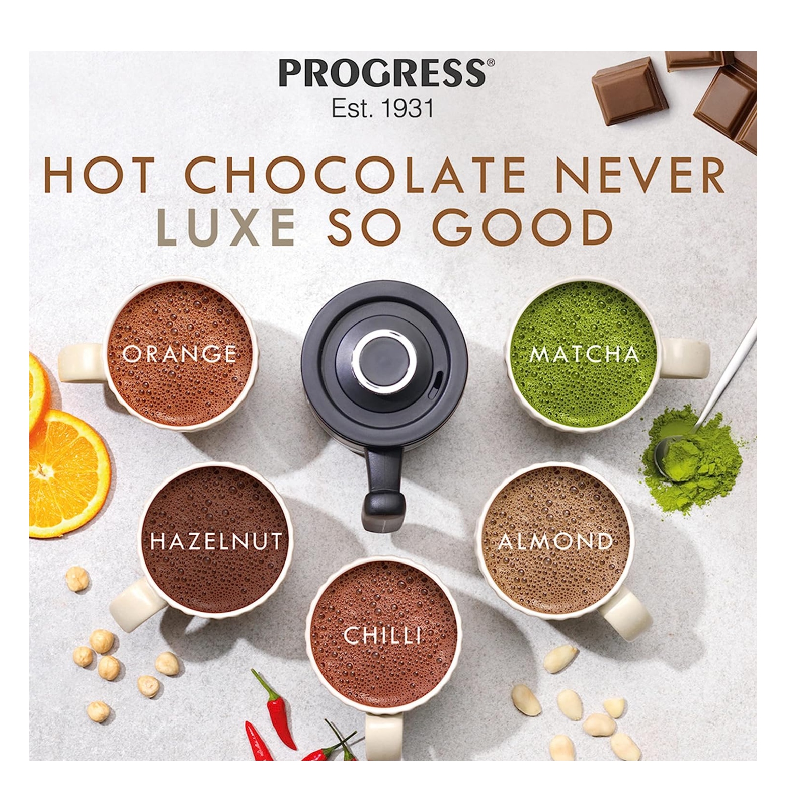 Progress Chocluxe Hot Chocolate Maker, Black