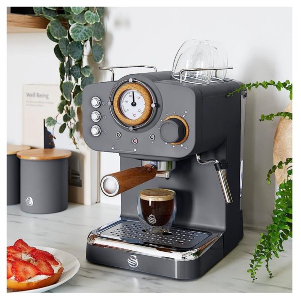 Swan SK22110GRYN Espresso Coffee Machine Nordic Grey