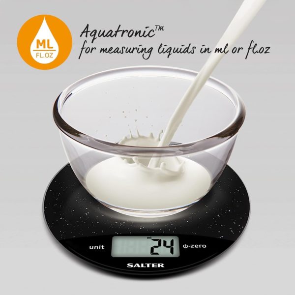 Salter 1009BKDR Black Marble Electronic Kitchen Scale - Image 3