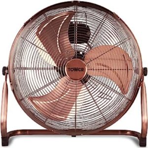 Tower T662000C 18 Inch Copper High Speed Velocity Floor Fan Tower 12Inch Copper High Speed Velocity Floor Fan