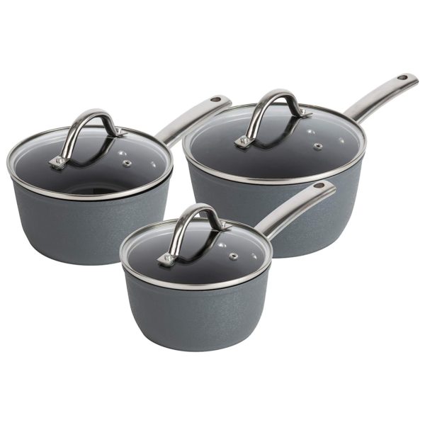 Tower T900021 3 Piece Ultra Non Stick Saucepan Set