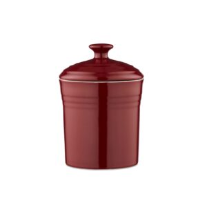 Barbary and Oak BO785007RED 23CM  Ceramic Storage Jar Bordeaux Red